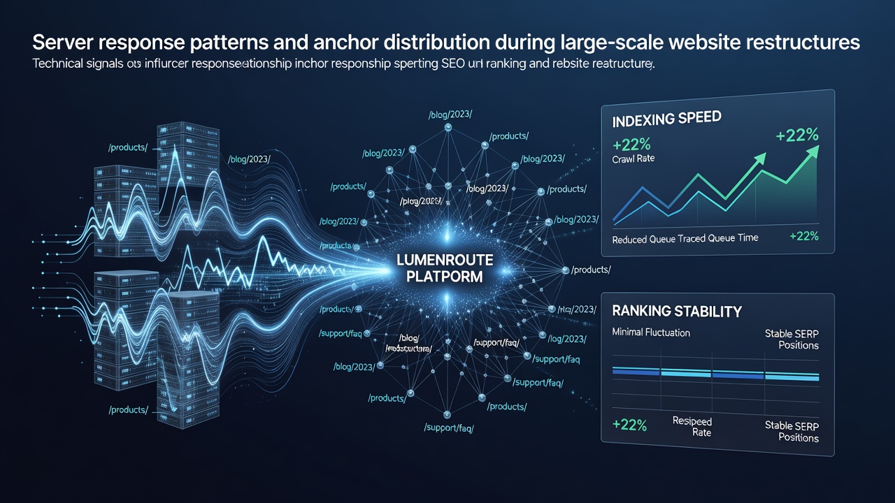 Server Response Patterns Meet Anchor Distribution in Major Site Restructures